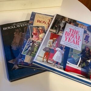 Collector’s Books Bundle (3) - coffee table Royal Family Books, Vintage 1980s